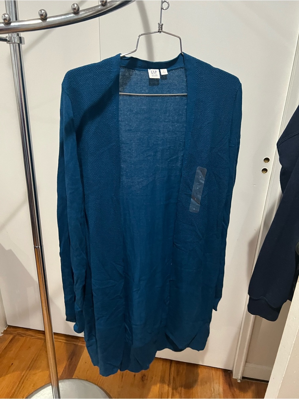 GAP Women’s Teal Open-Front Cardigan Sweater